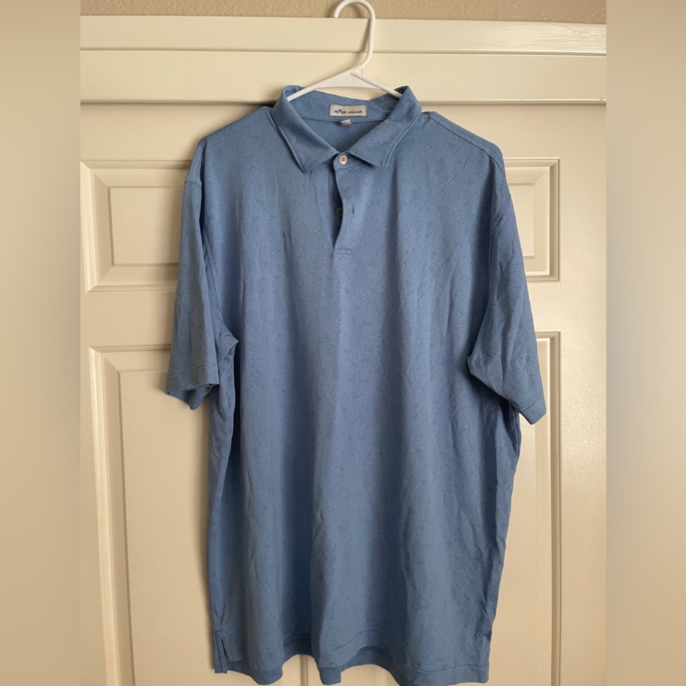 Peter Millar Blue Polo Shirt Classic Design